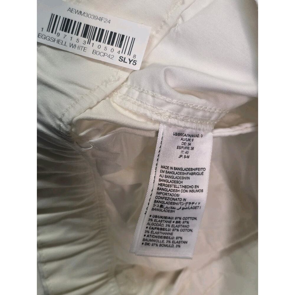 Amazon Essentials Women's Chino Pants Size 0 XS Eggshell White Stretch NWT - Picture 9 of 9
